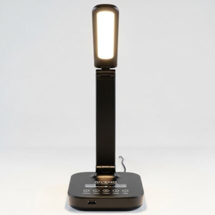 RIVENO LED Schreibtischlampe mit Timer & USB – Dimmbar, Augenfreundlich