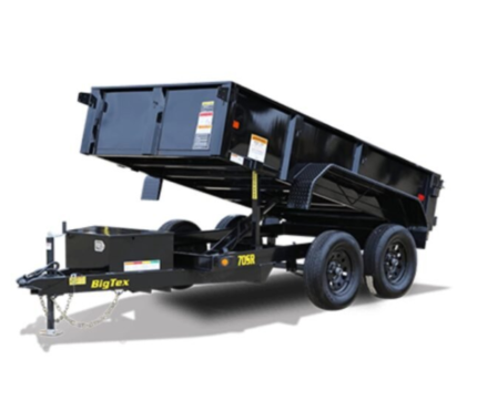 Big Tex Tandem Axle Dump Trailer 10 Feet Single Ram Hydraulic 7000 lbs