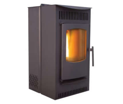 Castle Serenity Wood Pellet Stove 1500 sq ft Heating Capacity 40 lb Hopper EPA Certified